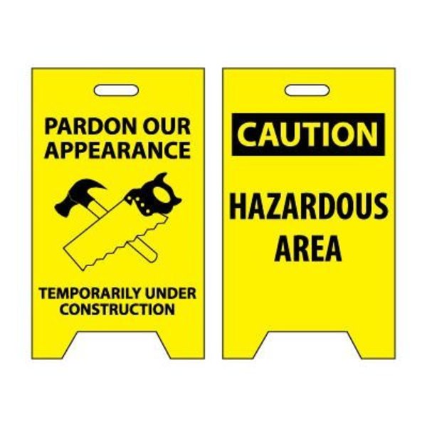National Marker Co Floor Sign - Pardon Our Appearance Temporarily Under Construction FS23